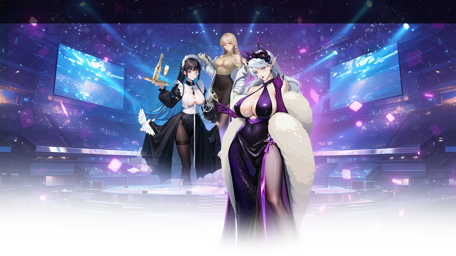 Mobile Goddess key art — hero background 1